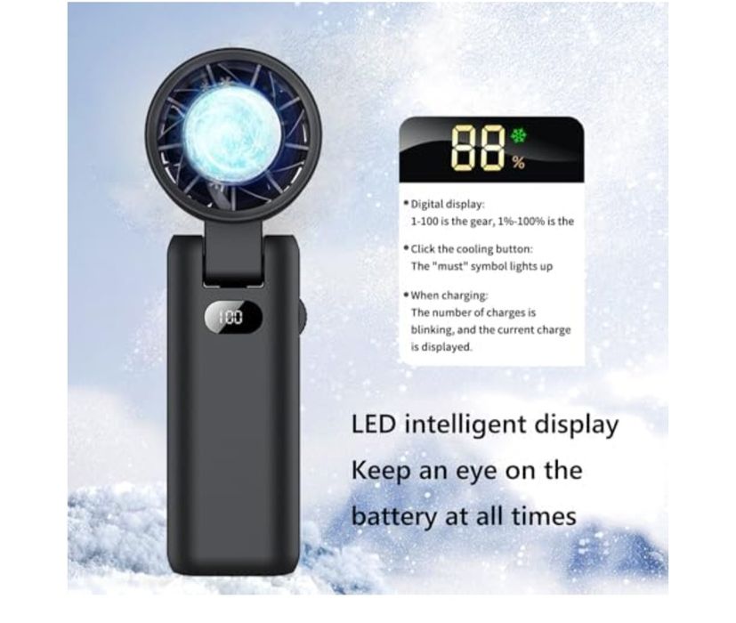 Intckwan Turbo Fan przenośny wentylator akumulatorowy 3600 mAh