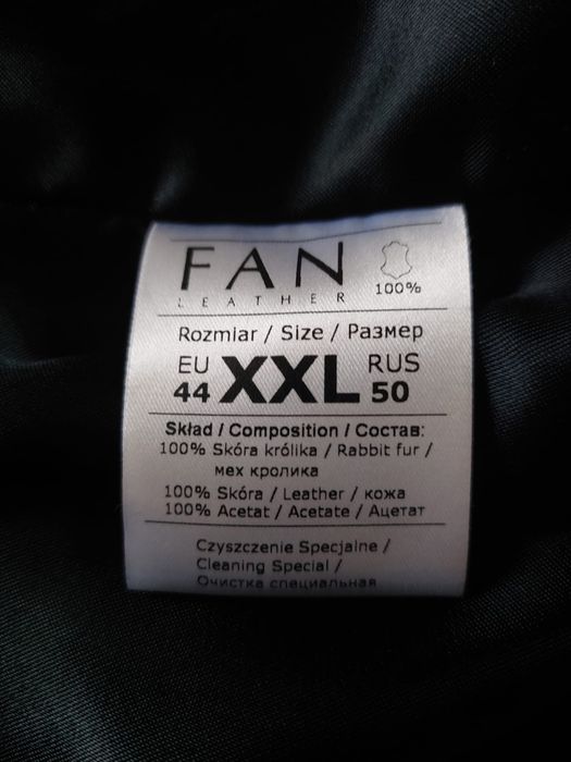 Kamizelka damska czarna ( futro naturalne- królik)