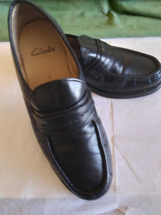 Коженные мужские туфли Clarks. Размер 42.