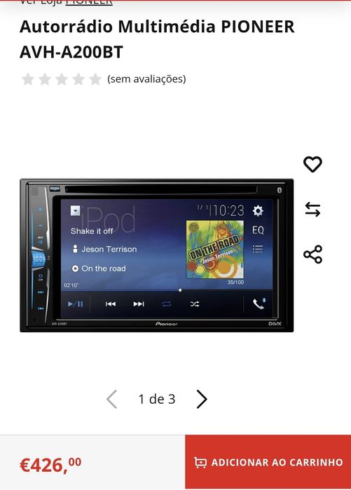 Radio 2din Pioneer avh-a200bt