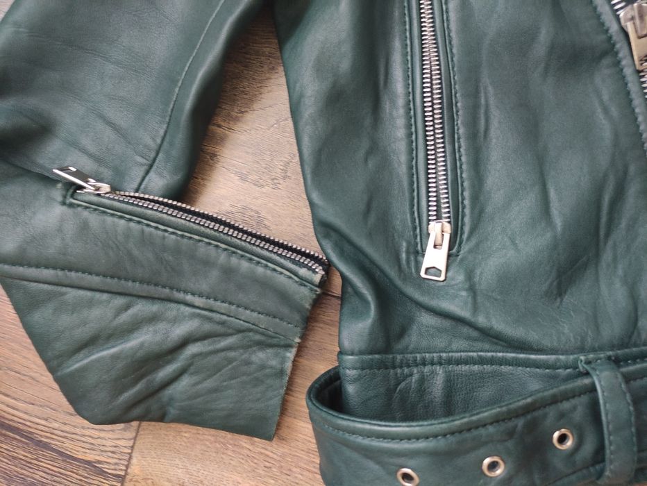 Кожаная куртка, касуха. Шкіряна касуха манго mango