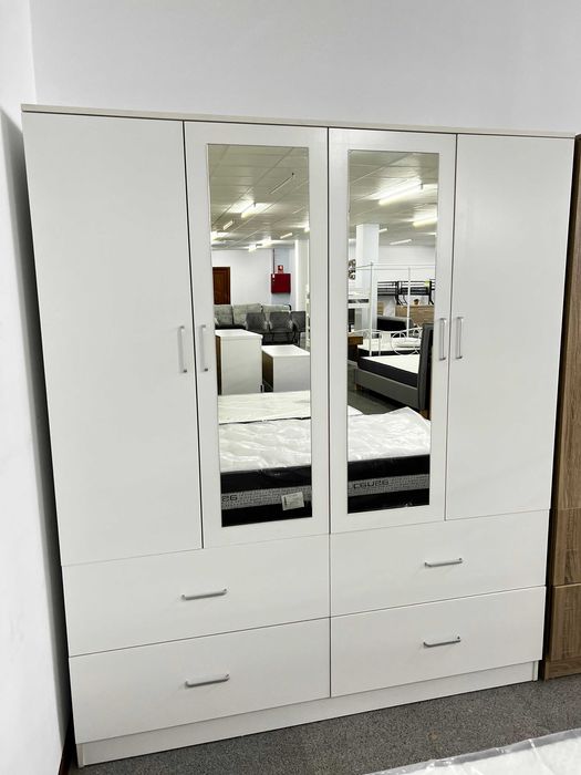 Super barato ROUPEIRO 4 PORTAS COM ESPELHO envio paga na entrega