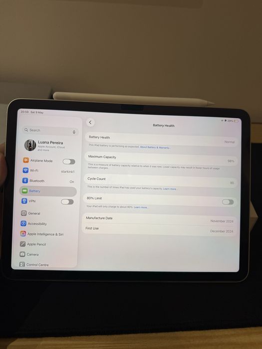 Apple Ipad Air M2 11” & Apple Pencil Pro