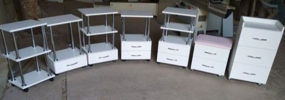 Стол визажиста,стол маникюрный, тележка косметолога, полка для лаков