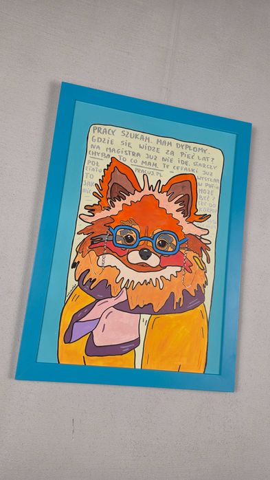 Obraz / grafika -  Pomeranian Szpic Miniaturowy - A3