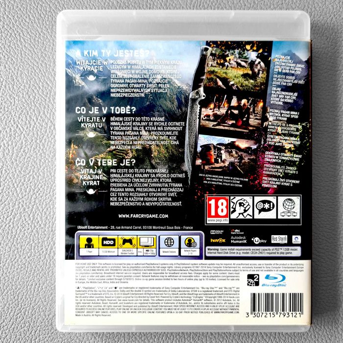 Far Cry 4 Angielska Ps3 FarCry IV Pudełko