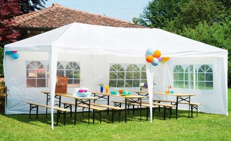 Duży NOWY Pawilon Ogrodowy 6m x 3m + Ścianki Boczne 6 Szt !