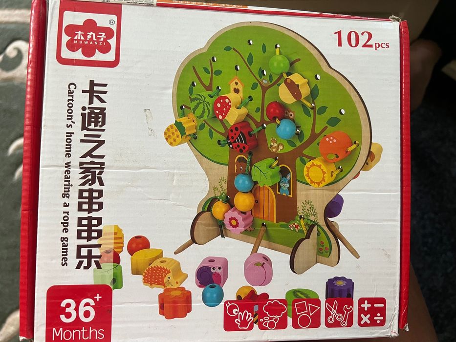 Конструктор Столик ігровий ,  ,Шнурівка   Дерево ,магнітну дощечку