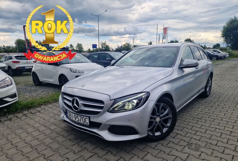 Mercedes-Benz Klasa C Bezwypadkowy*PełenSerwisASO*NagłośnienieBurmester*Skóra*Reflektory LED