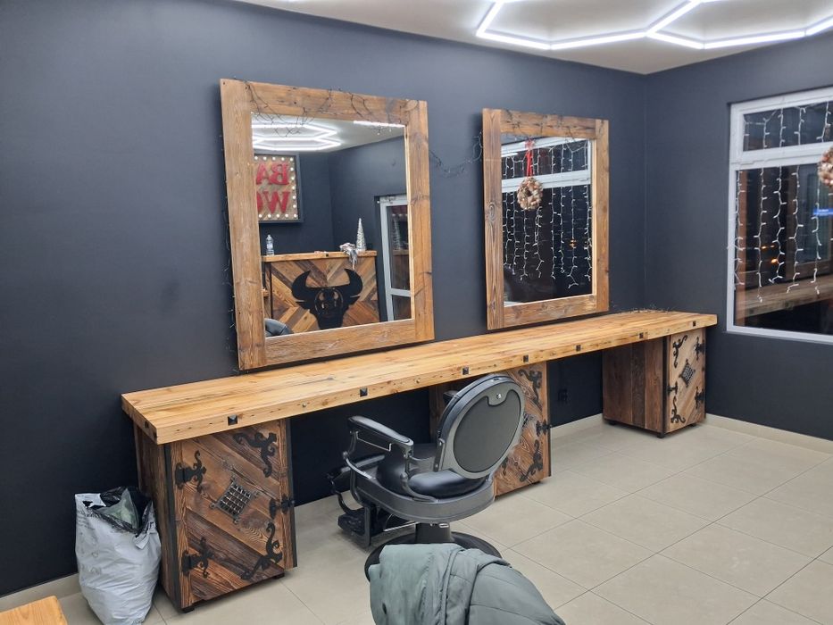 Lustro ze starych desek, na wymiar