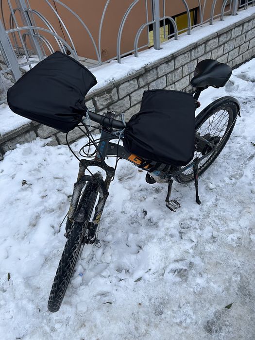 Рукавиці перчатки муфти на руль велосипеда скутера