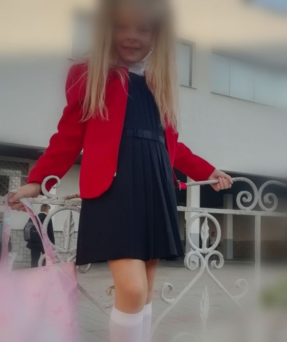 Піджак жакет нарядний червоний 122-128