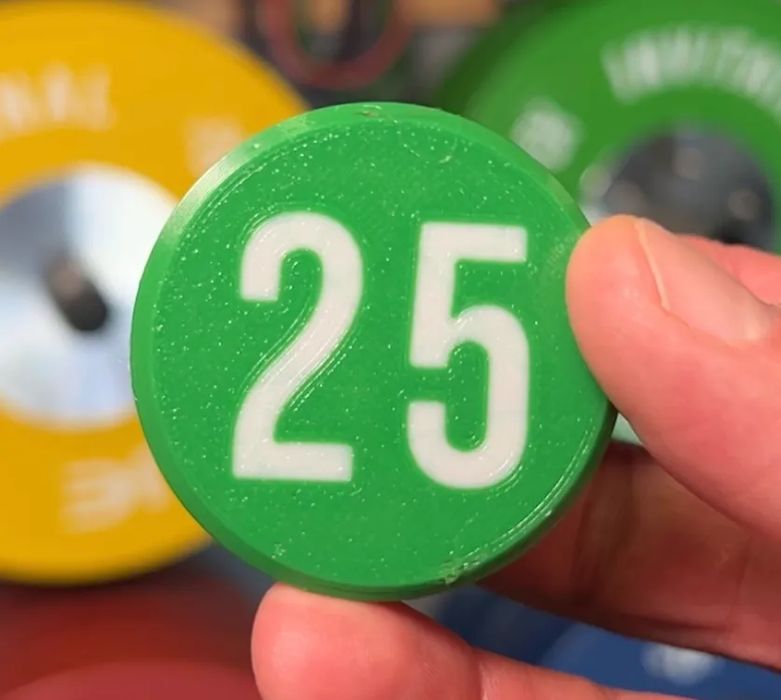 Marcadores de Pesos para Rack