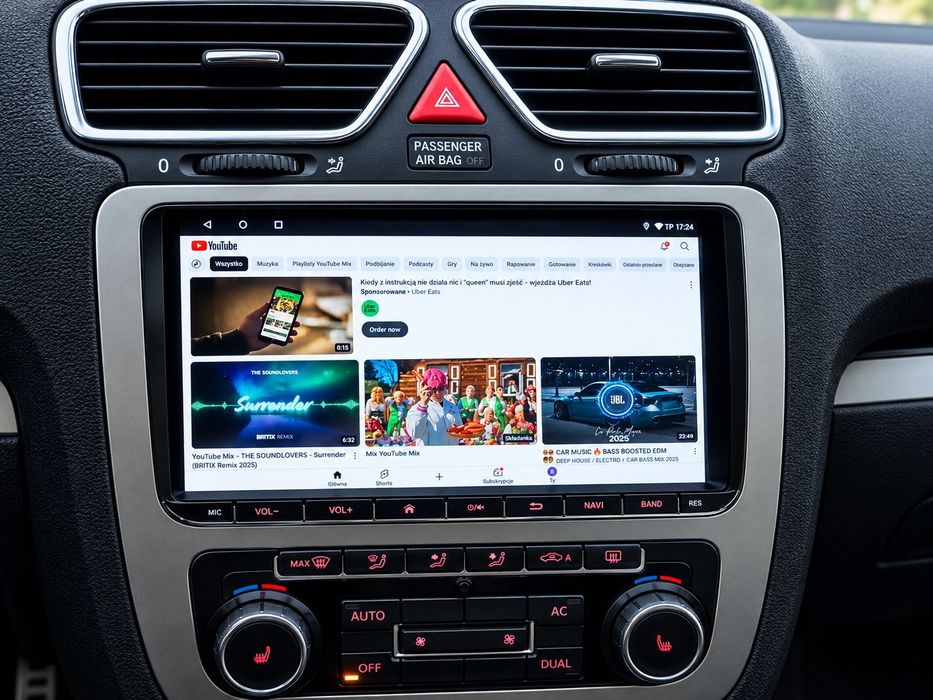 Nawigacja 2DIN Radio VW  SKODA SEAT Passat Touran Caddy T5 T6 Scirocco Jetta PoloV Eos 6GB