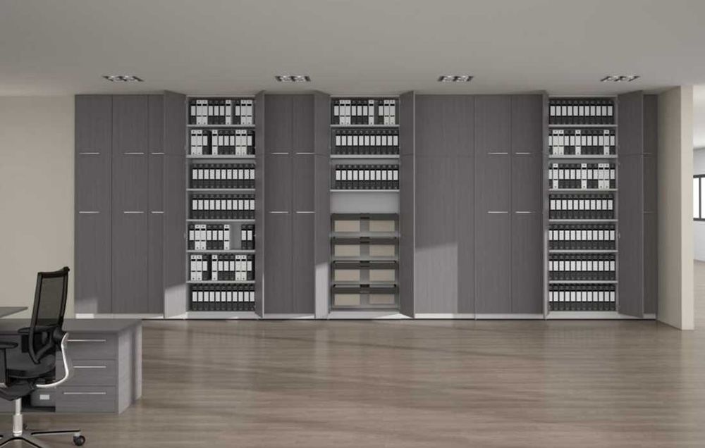 Armários de Escritório Várias Medidas em Estrutura Melamina / Madeira