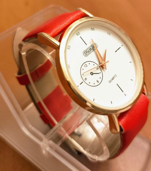 Zegarek damski kwarcowy plus bransoletka ozdobna Nowy