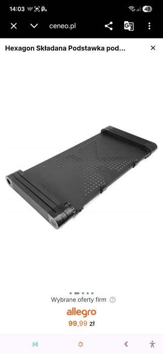 Hexagon Składana Podstawka pod Laptopa