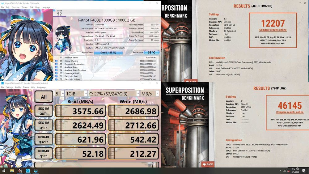 Ігровикй ПК! Ryzen 5 5600x | RTX3070TI | 32GB | 1tb ssd | 850w gold