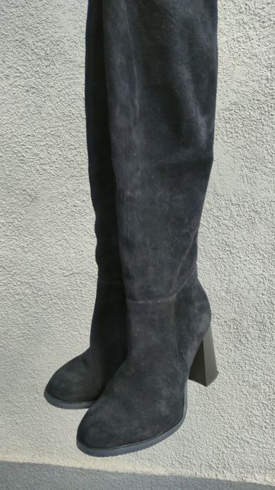 Ботфорти демісезоні/високі сапоги/взуття із замши