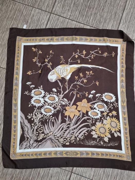 Шовкова хустка sevini, оригінал, 100% натуральний шовк