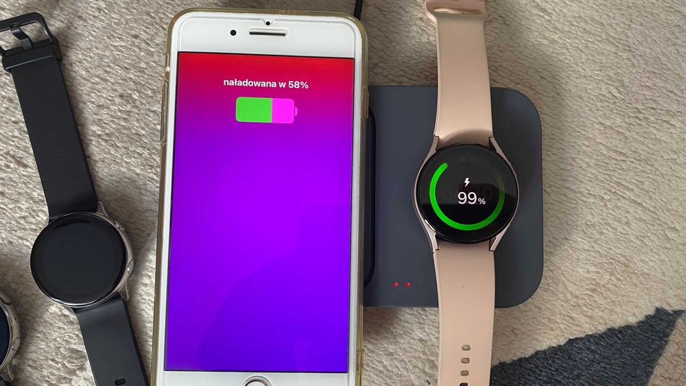 Zestaw 4× Samsung Galaxy Watch + EP‑P5400 + gratisy Amazfit/Polar – cały zestaw