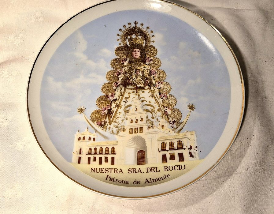 Talerz pamiątkowy Hiszpania Nuestra SRA. DEL RICO  Patrona de Almonte