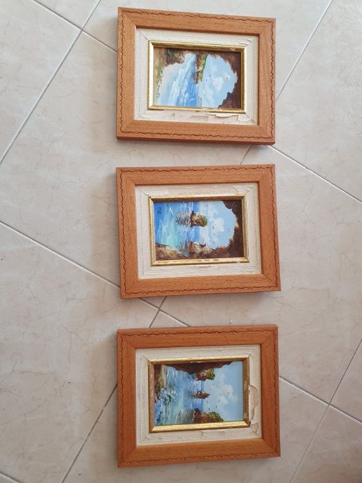 Quadros pintados à mão com moldura - Algarve