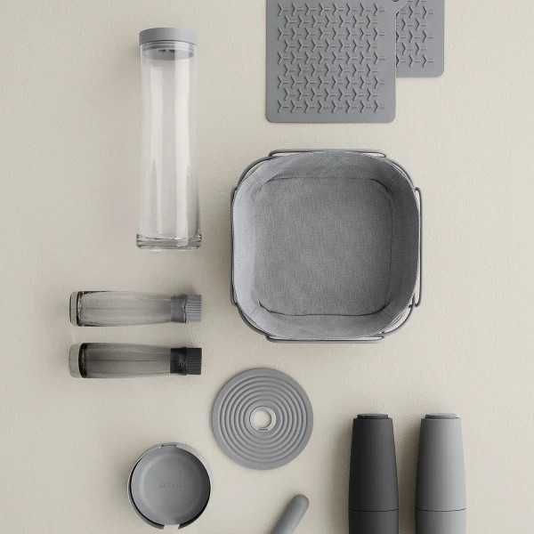 Cesto de Pão, Cinza Escuro – DELARA da Blomus (Original e Novo)