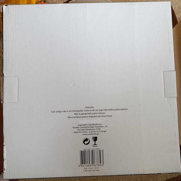 Xadrez em vidro decorativo