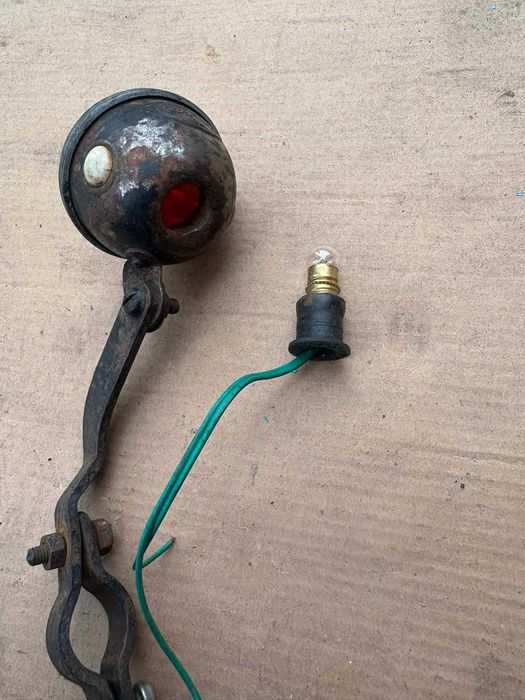 Lampa kryształowa rowerowa przedwojenna