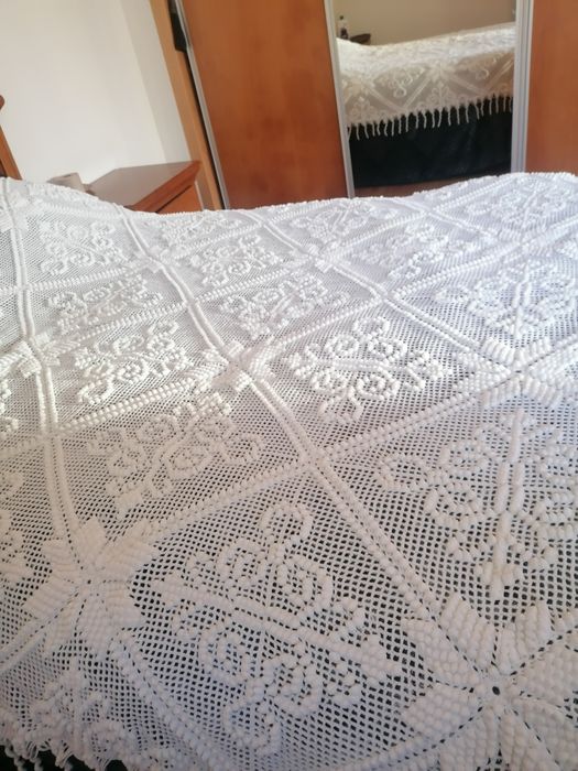 Colcha casal feita à mão