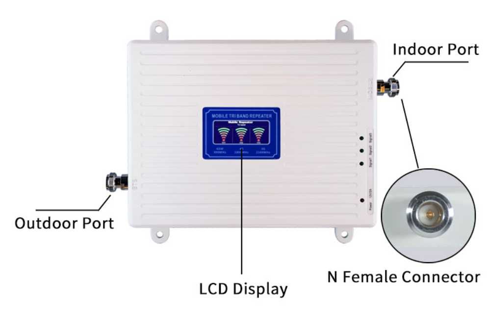 GSM репитер 3 диапазона 900 1800 2100, усилитель связи 3G 4G LTE