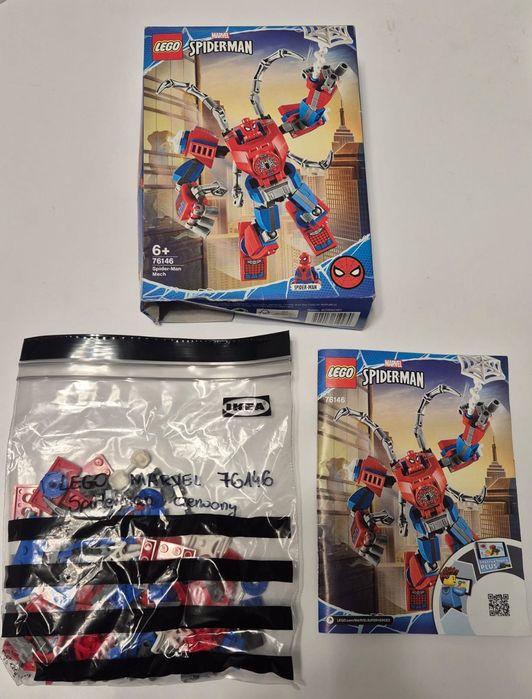 Lego Marvel 76146 Spider-Man Mech KOMPLETNE