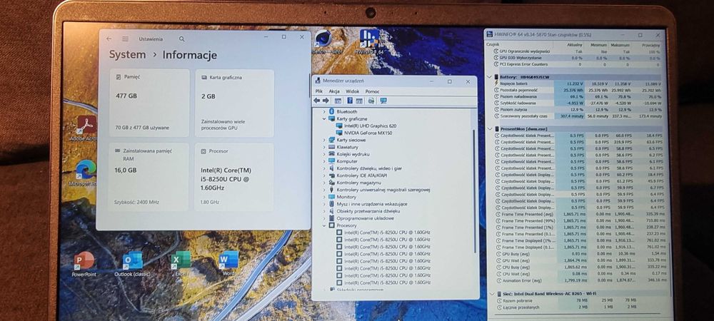 Huawei MRC-W50, 15,6", i5 8.gen., GeForce MX150, GWARANCJA!