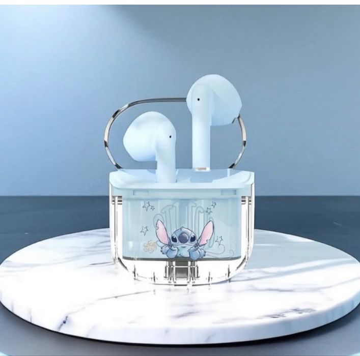 Słuchawki bezprzewodowe Disney Stitch – nowe – etui – Bluetooth
