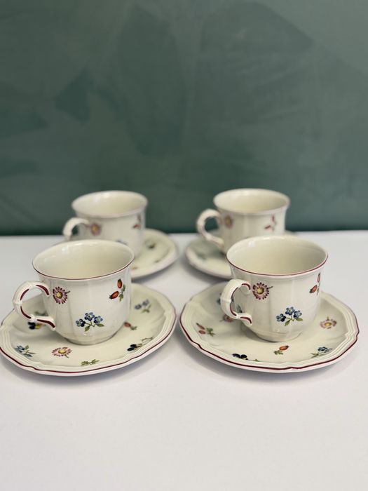 Німецький посуд сервіз Villeroy&Boch Petit Fluer, чайная пара 6 шт, 180 мл
