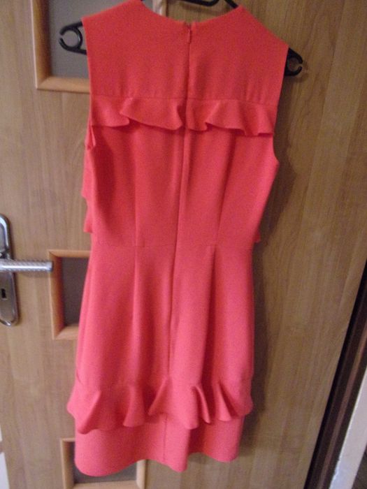 Elegancka koralowa sukienka damska Whistles 36 -opis