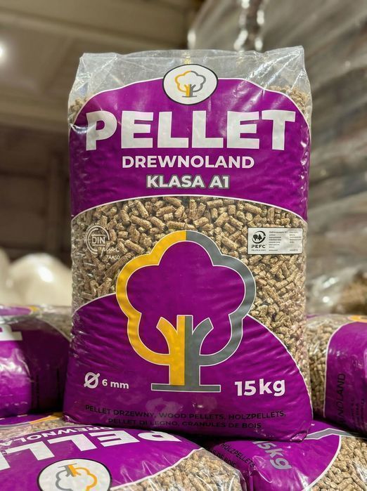 Pellet drzewny liściasto-iglasty Drewnoland 6 mm DINplus A1