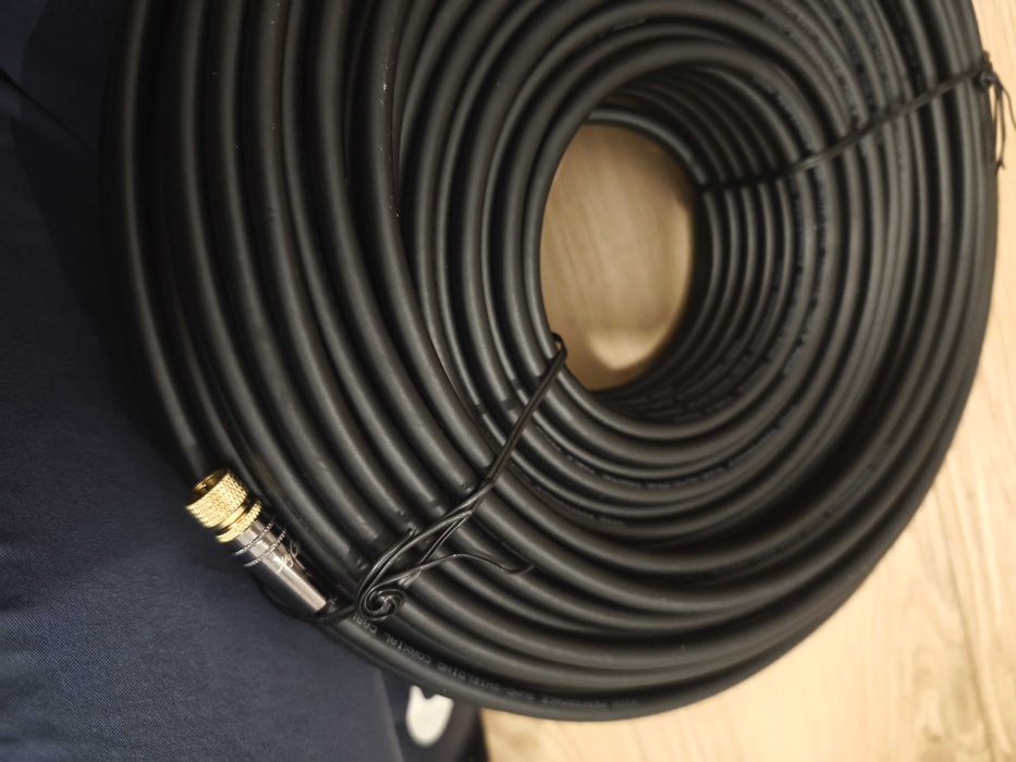 Kabel antenowy 70m Satelitarny Pozłacany