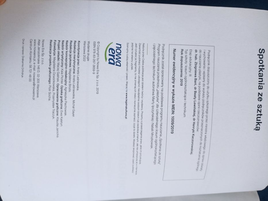 Spotkanie ze sztuką podręcznik do plastyki