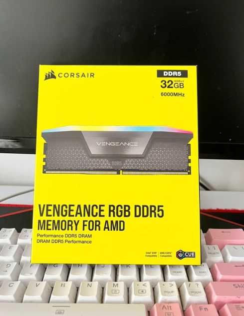 Nowe Pamięci ram Corsair Vengeance RGB DDR5 – 32GB 6000MHz (2×16GB)
