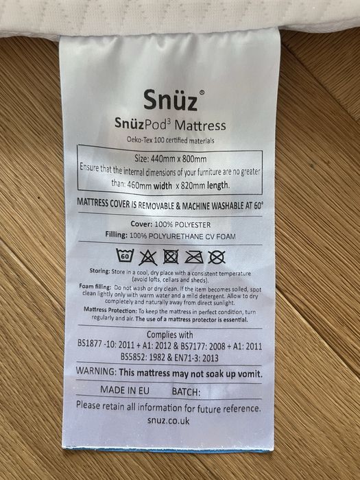 Łóżeczko dziecięce SnuzPod3 - naturalne i wielofunkcyjne