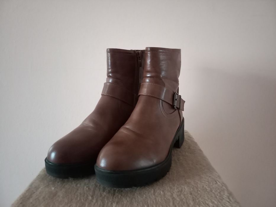 Brązowe buty (trzewiki) damskie | r. 39 | O'moda Libra Pop