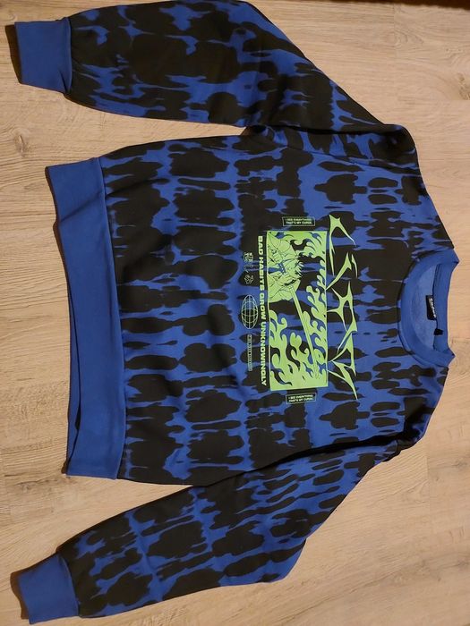 Bluza oversize z nadrukiem Cropp XS