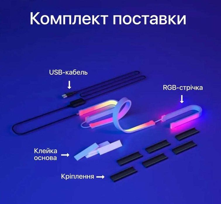 Адаптивна RGB LED стрічка Skydimo Ambilight для Mac/Windows 24, 27, 32