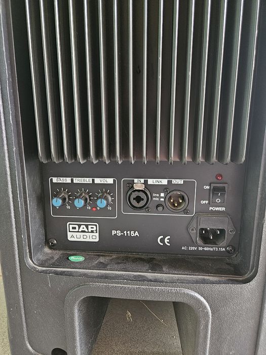 Звуковий комплект: Активні колонки DAP Audio 15" + Мікшер Allen & Heath PA12 + Стійки та кабелі