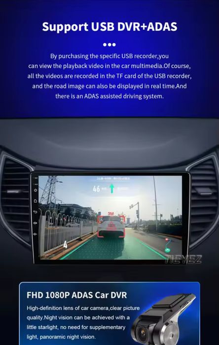 Rádio Android CarPlay Kia Picanto 3 de 2015-20 CarPlay GPS 2/32GB NOVO