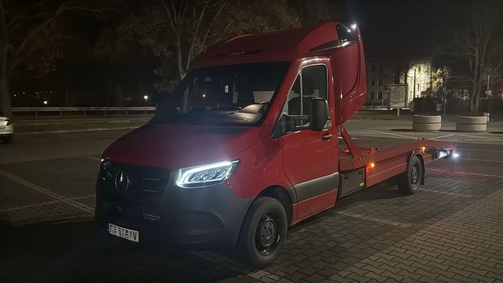 Wynajem Lawet Mercedes Sprinter | Najazdy do niskich aut | Przyczepy