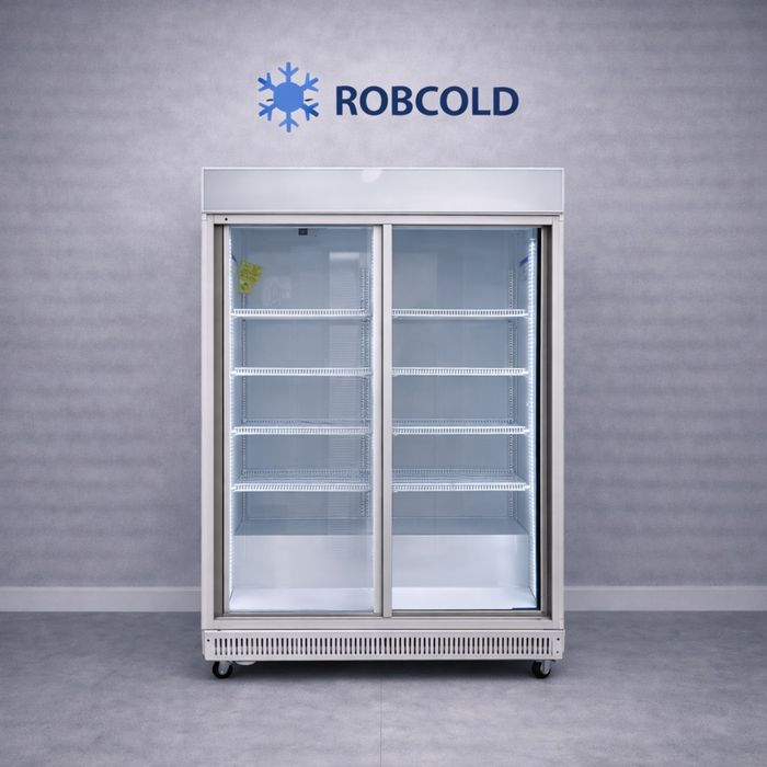 Szeroka 130 cm witryna chlodziarka regal do napoi i nabialu