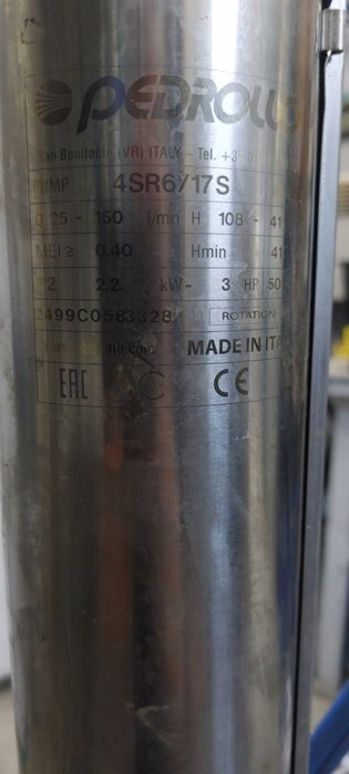 Pompa głębinowa Pedrollo 2.2kw
